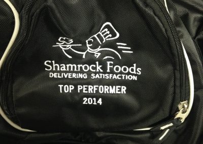 top performer employee of the month embroidery custom backpack