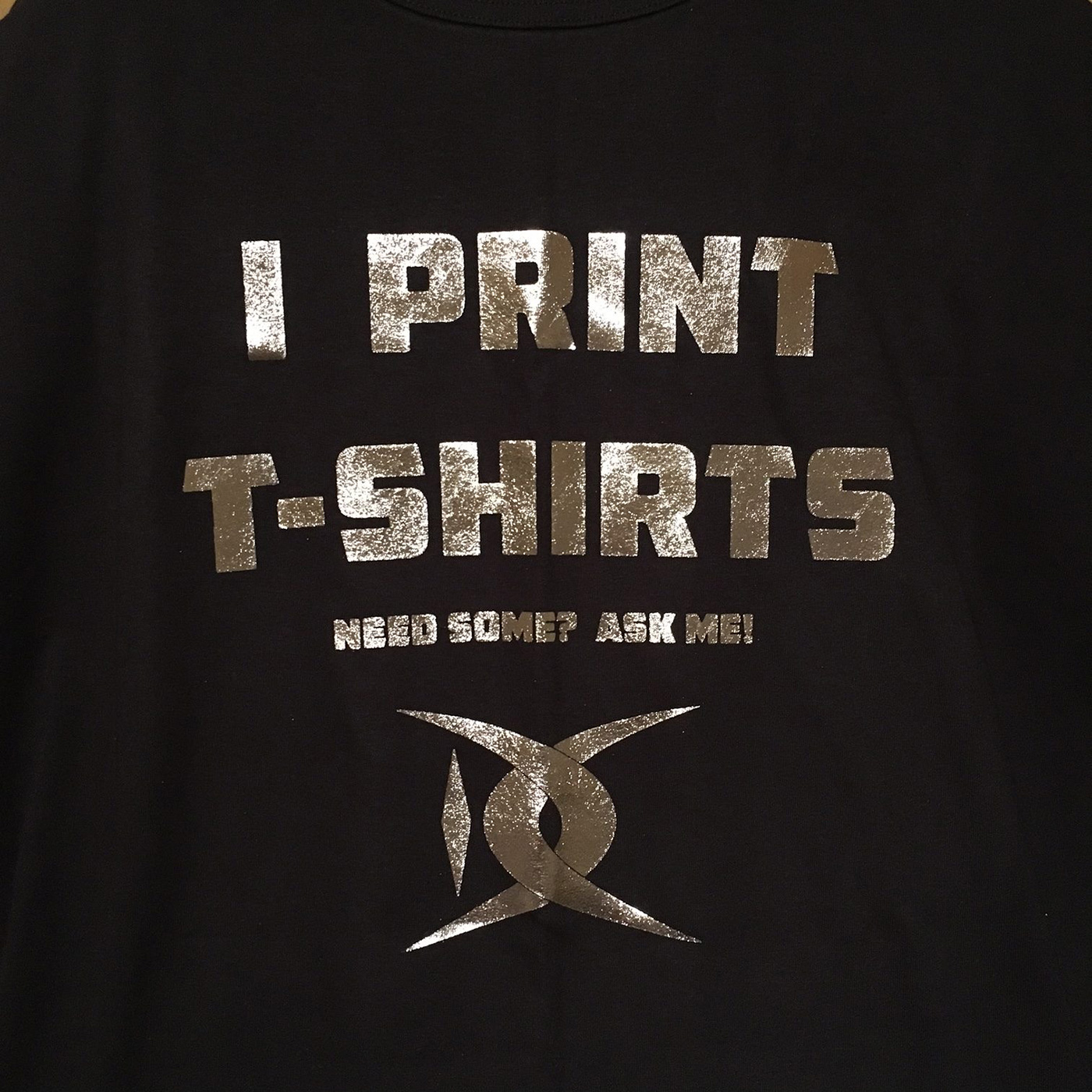 I print t-shirts