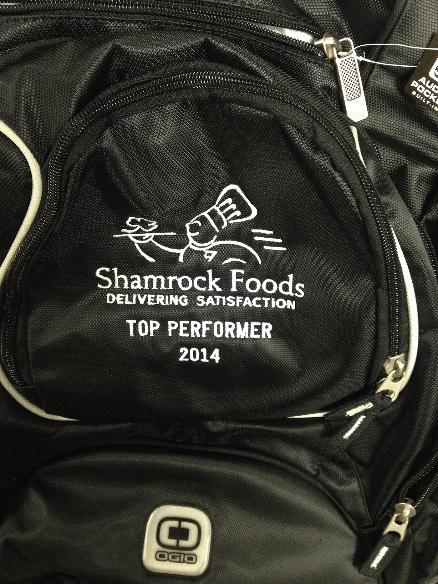 Shamrock foods backpack